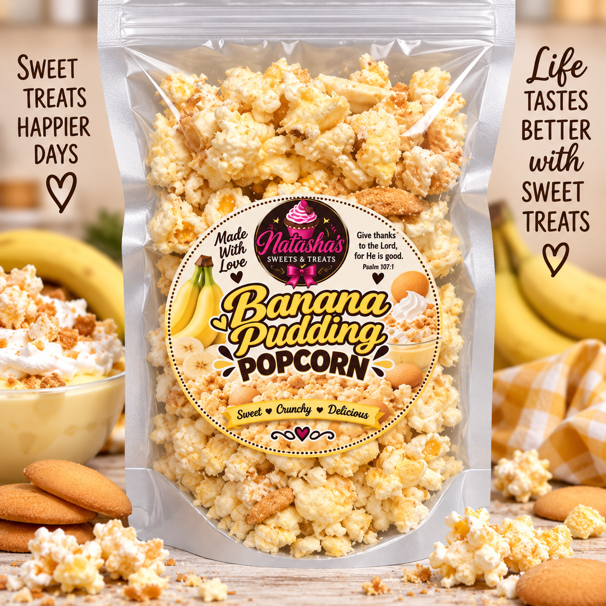🍌 Banana Pudding Gourmet Popcorn