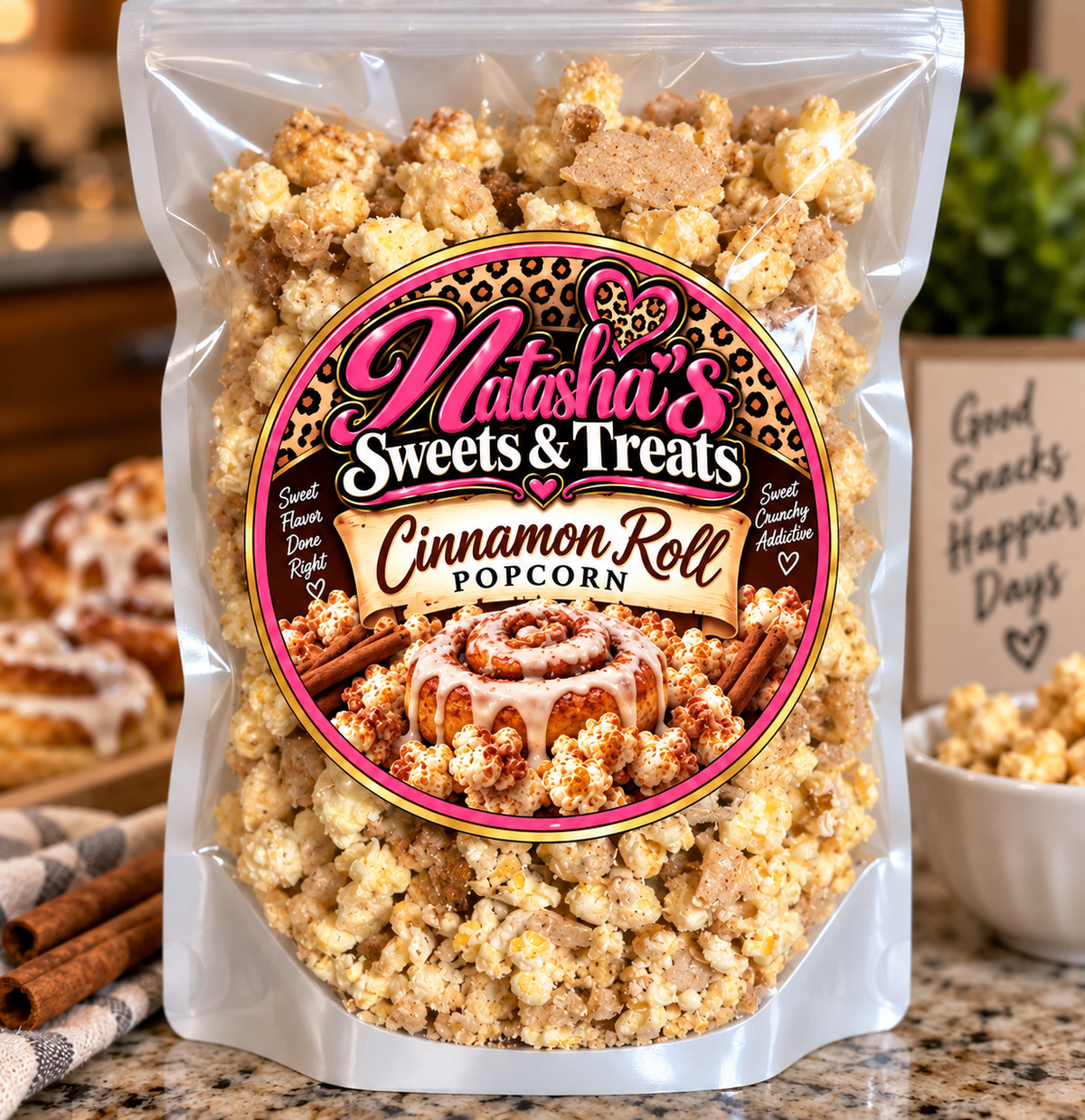 🤎 Cinnamon Roll Gourmet Popcorn